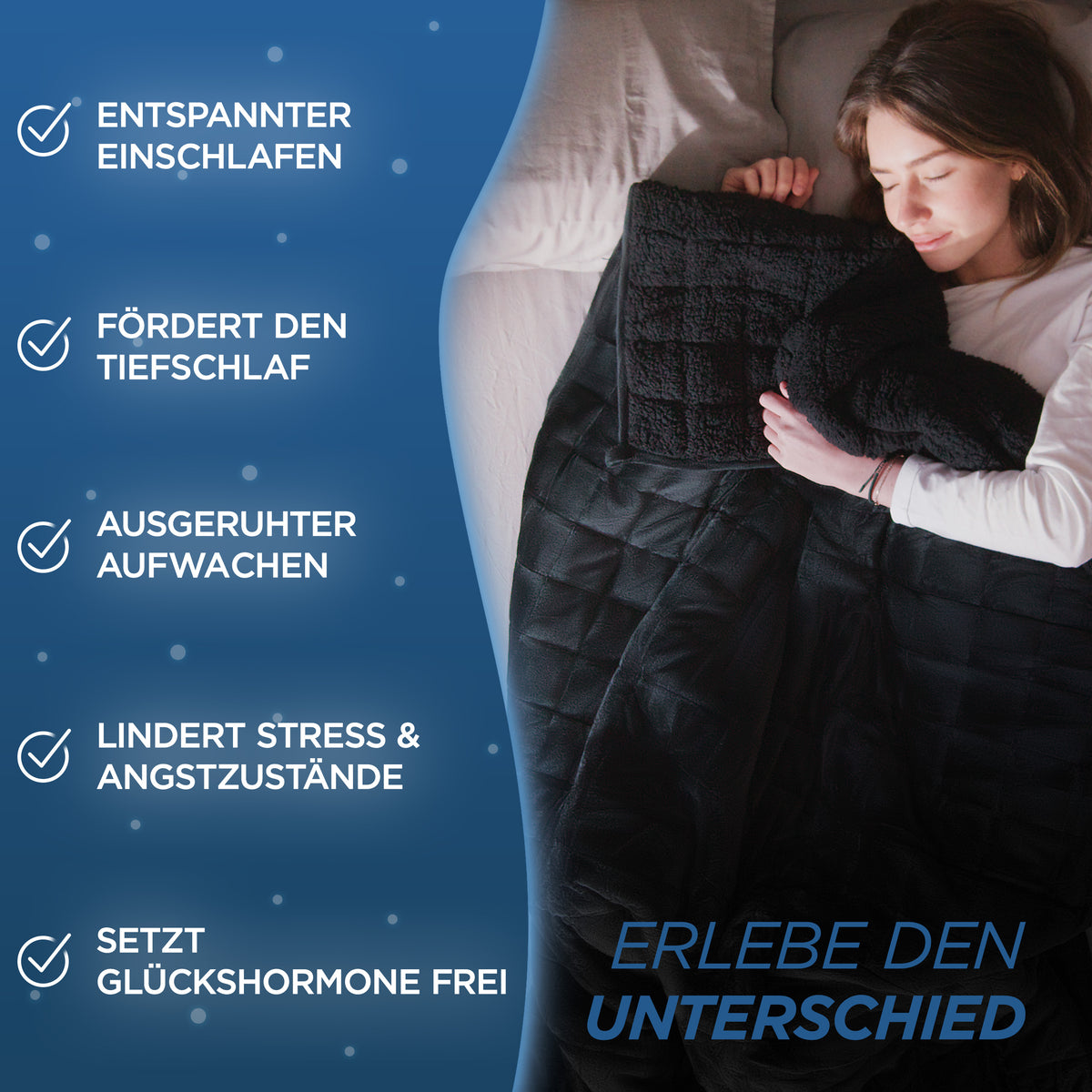 Gewichtsdecke Sherpa Fleece Samthus