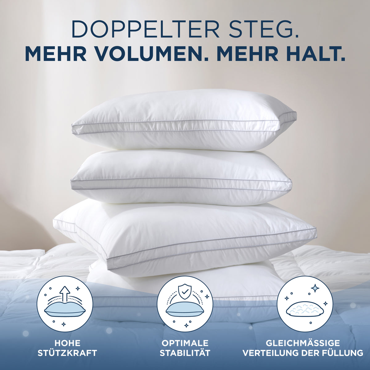 Baumwolle Kissen Soft Deluxe