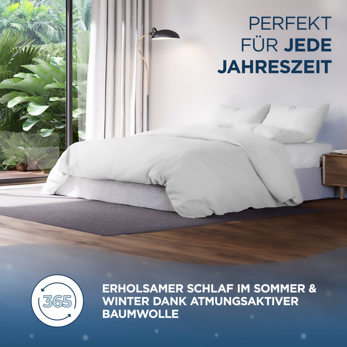 Baumwollsatin Bettwäsche Set Aluna Samthus