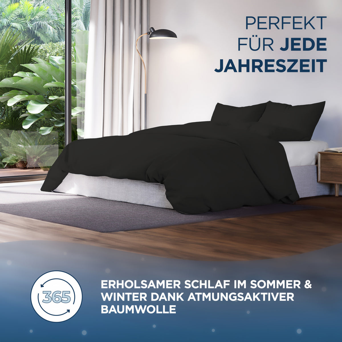 Baumwollsatin Kissenbezug Aluna Samthus